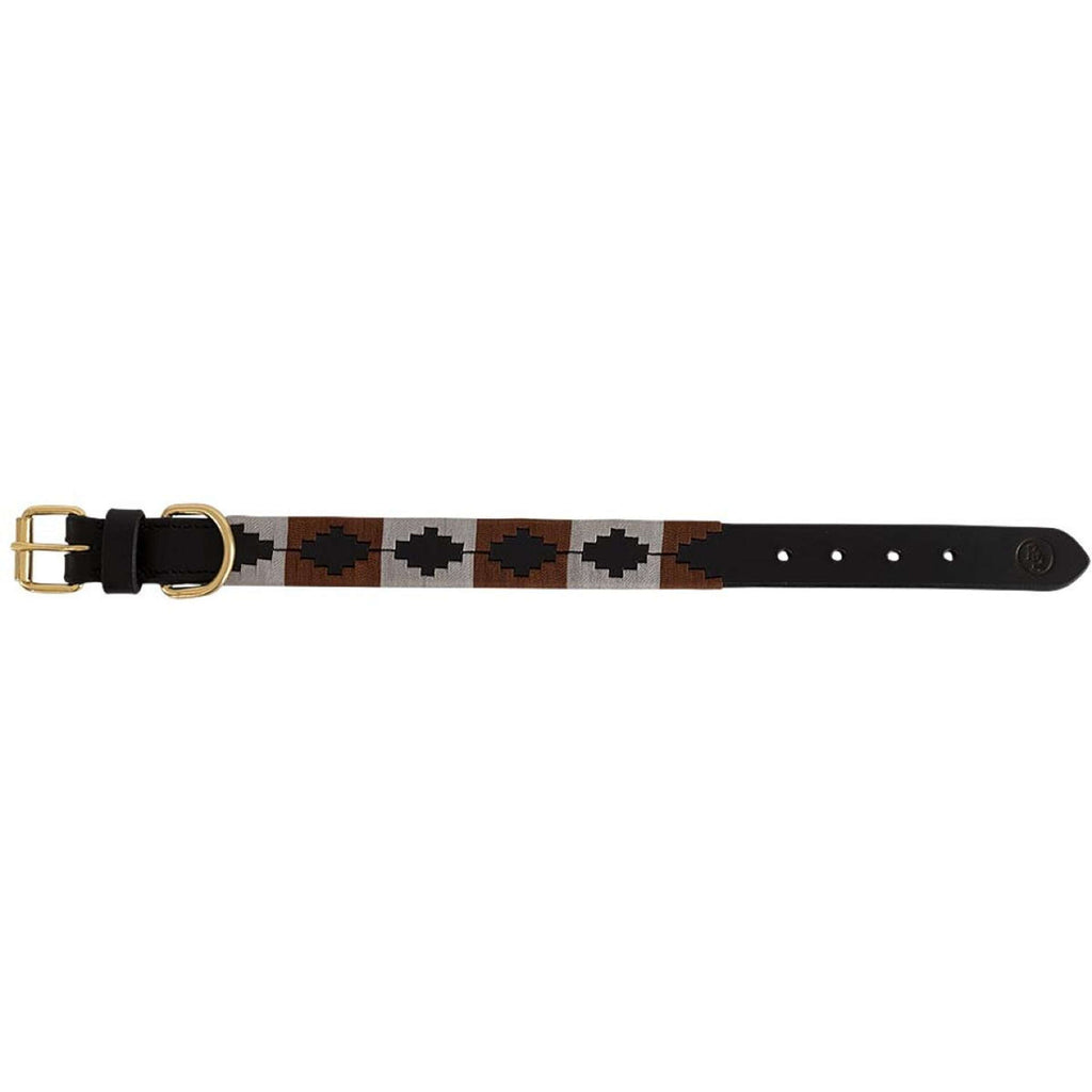 BR Dog Collar Brown/Grey