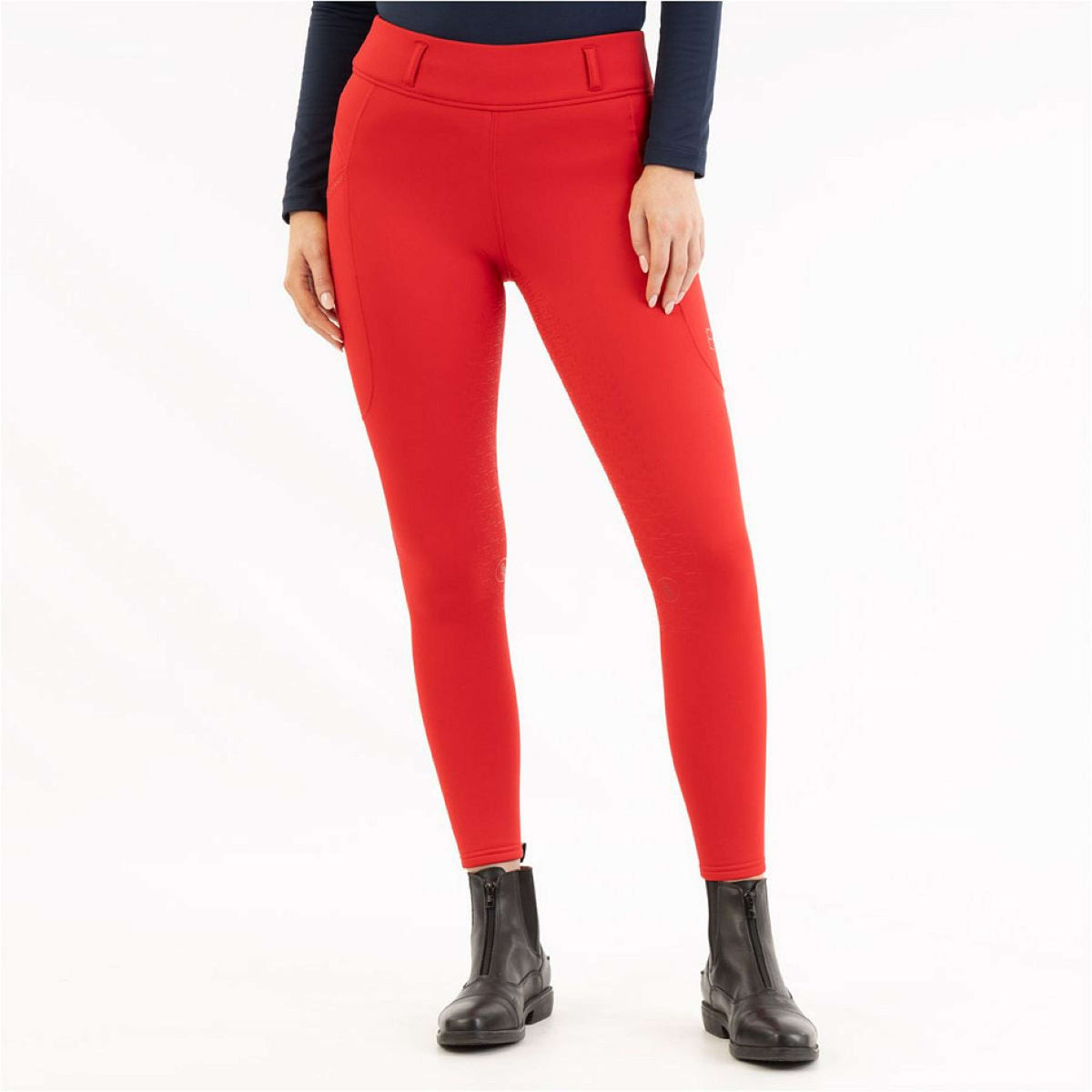 BR Riding Legging AW25 Jolie Ladies Silicone Seat Tango Red