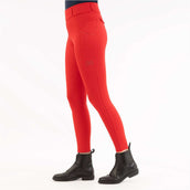 BR Riding Legging AW25 Jolie Ladies Silicone Seat Tango Red