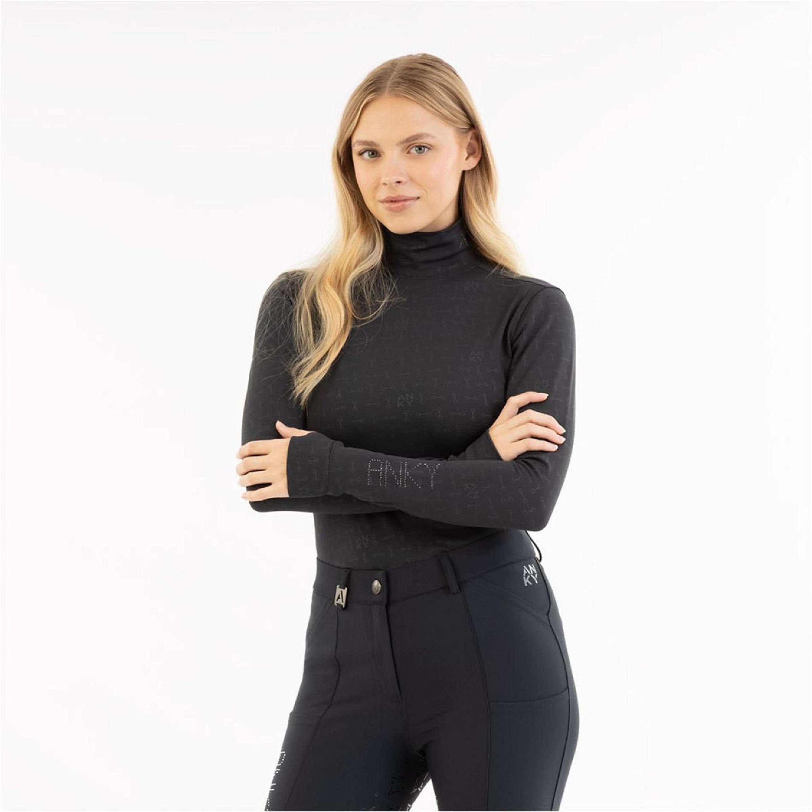 ANKY Shirt AW25 Mockneck Black