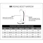 BR Riding Boots Vincenza Narrow Shaft Black