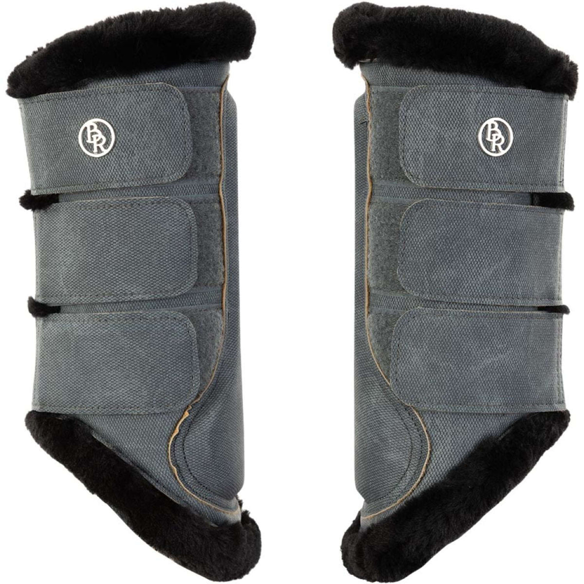 BR Leg Protectors Djoy Majestic Fake Fur Dark Slate