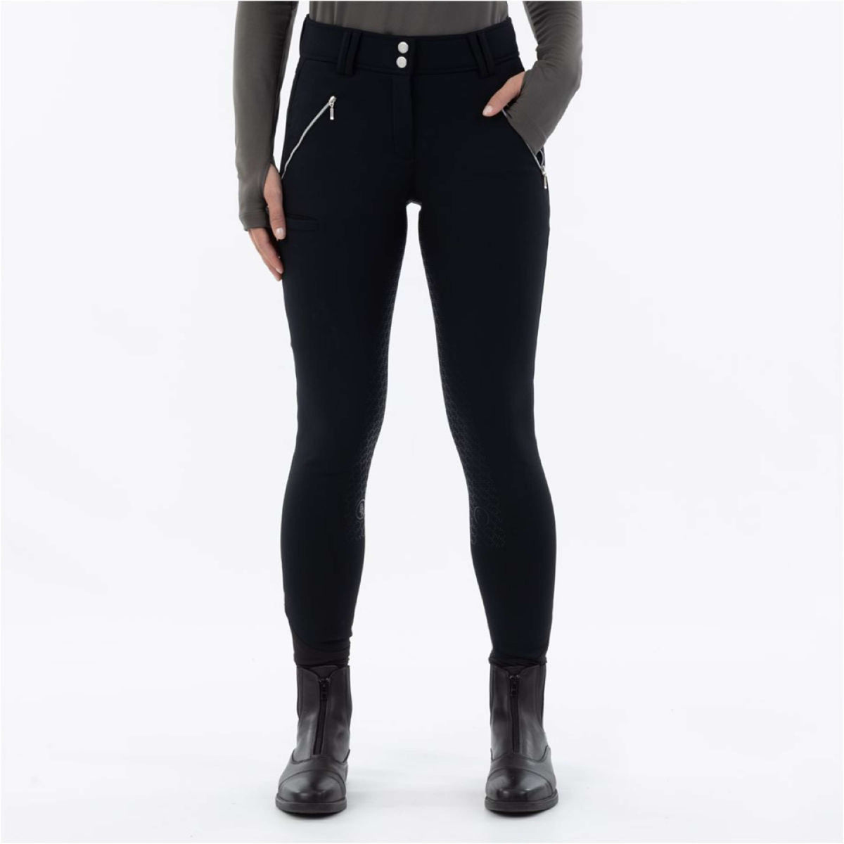 BR Breeches Dominique Softshell Silicon Seat Meteorite