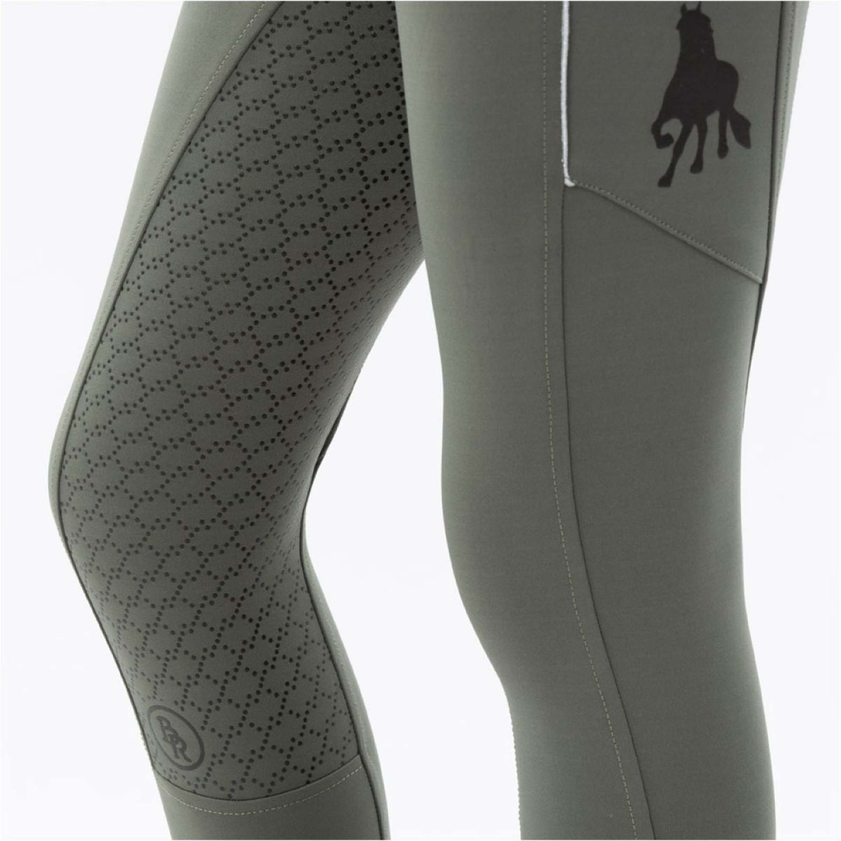 BR Riding Legging Diwa Silicon Seat Agave Green