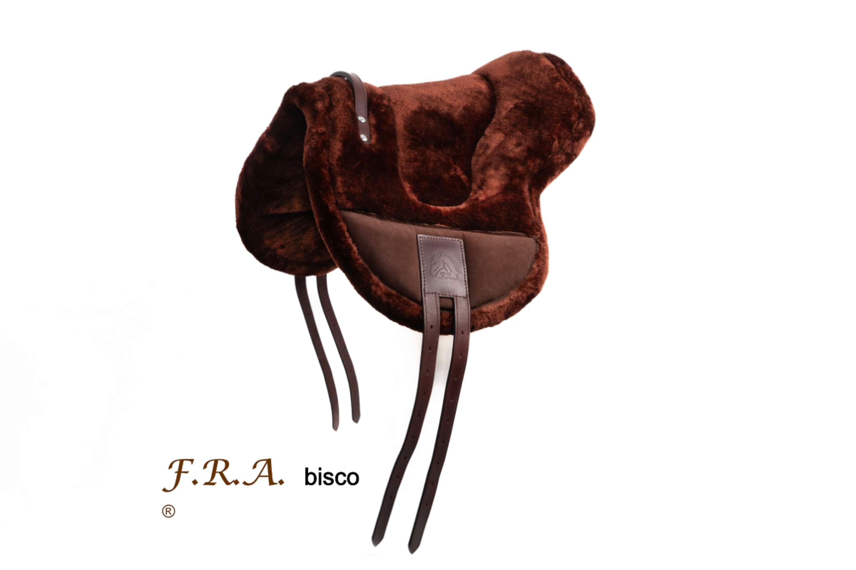 F.R.A. Bareback Pad Bisco Synthetic Wool Brown