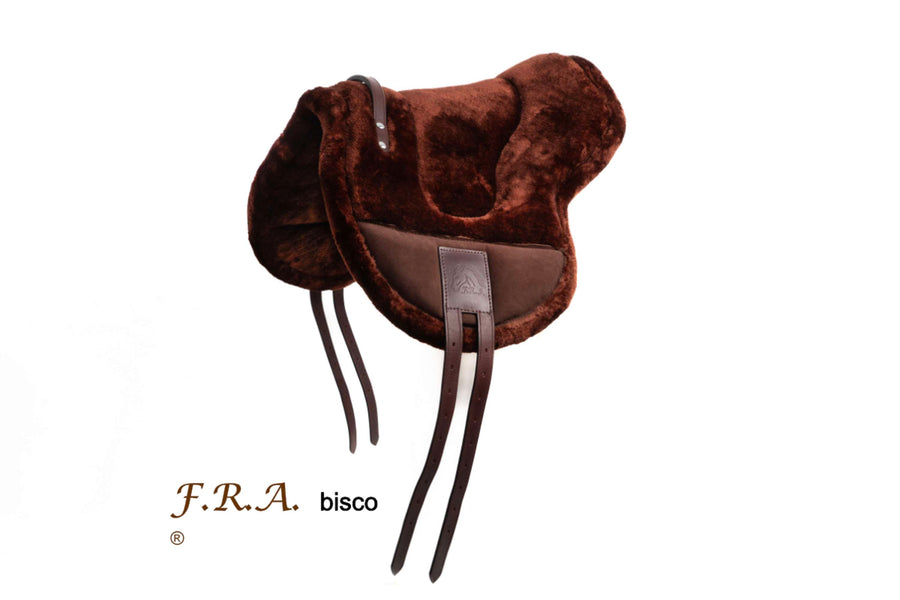 F.R.A. Bareback Pad Bisco Synthetic Wool Brown