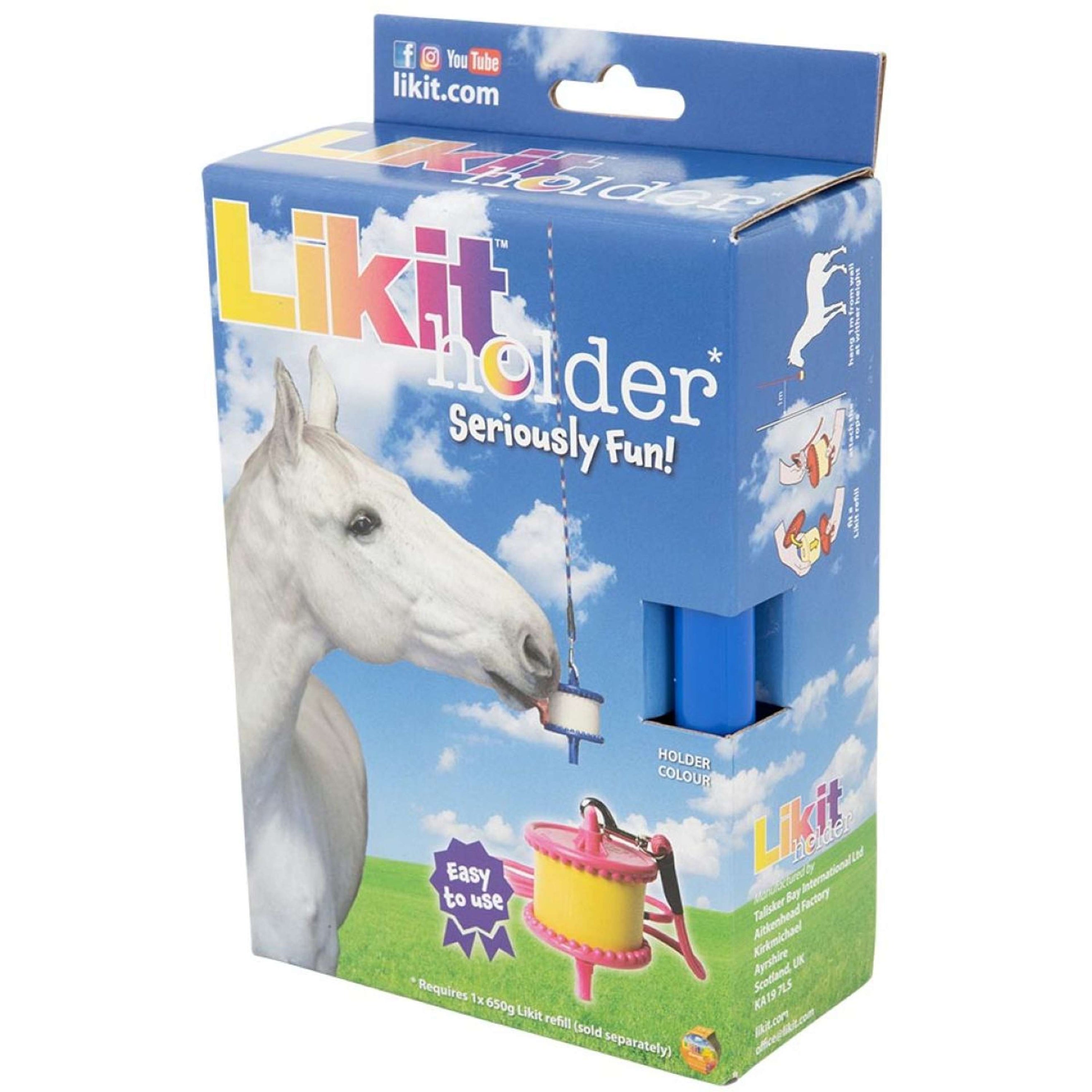 Likit Holder with a Rope for the Salt Lick Blue