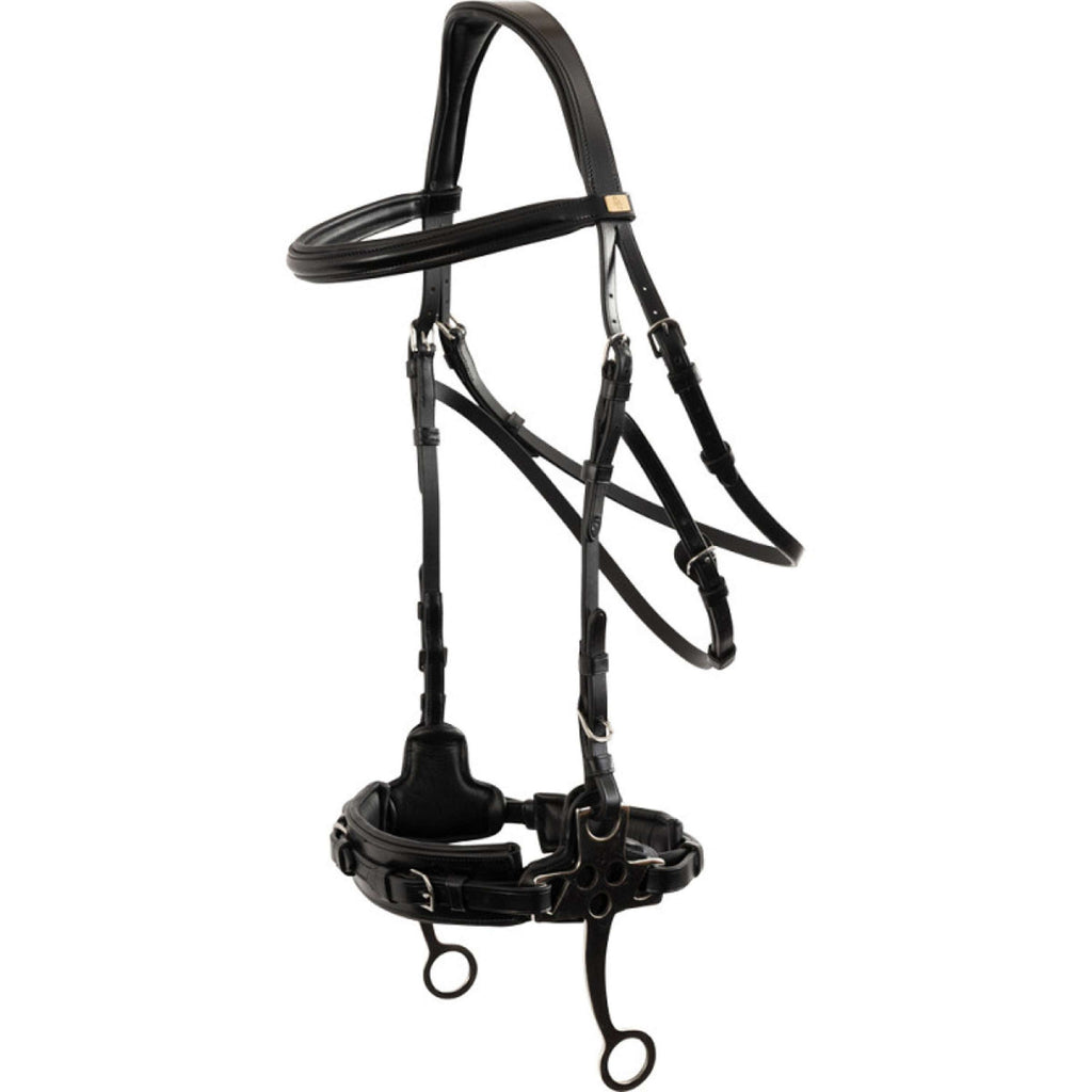 BR Hackamore Thornbury Black/Silver