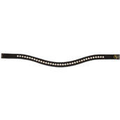 BR Browband Vosges Curved Black/Crystal