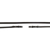 BR Weymouth Reins Leather Tight 13mm Blind Black/Silver