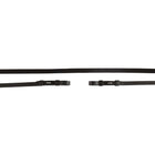 BR Weymouth Reins Leather Tight 13mm Blind Black/Silver