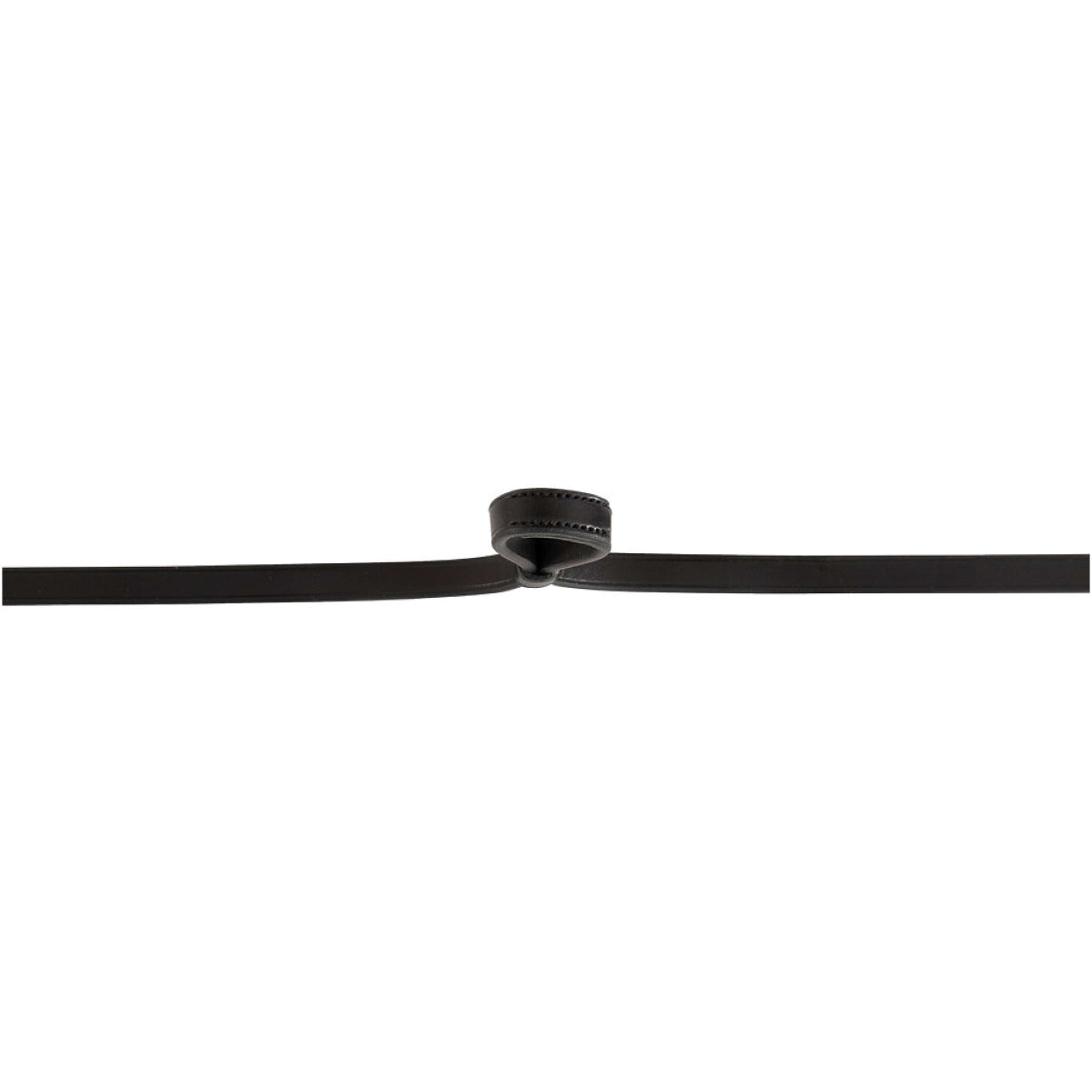 BR Weymouth Reins Leather Tight 13mm Blind Black/Silver