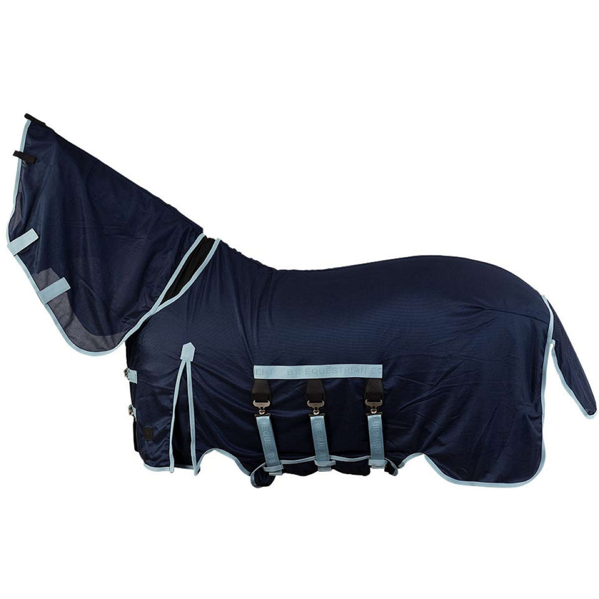 BR Fly Rug SS26 with a Fixed Hood Pageant Blue