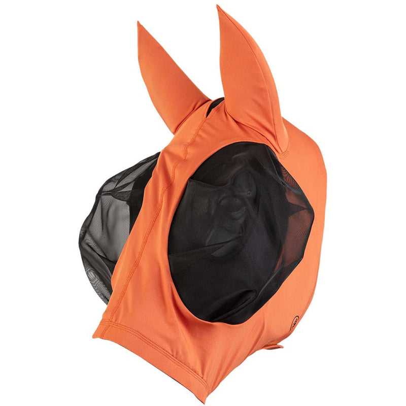 BR Fly Mask Lycra with Ears Mecca Orange