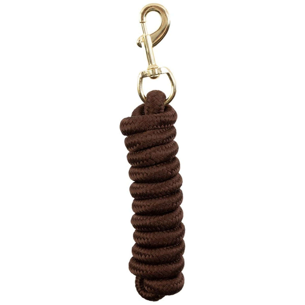 BR Lead Rope Brass Snap Hook Choco Martini