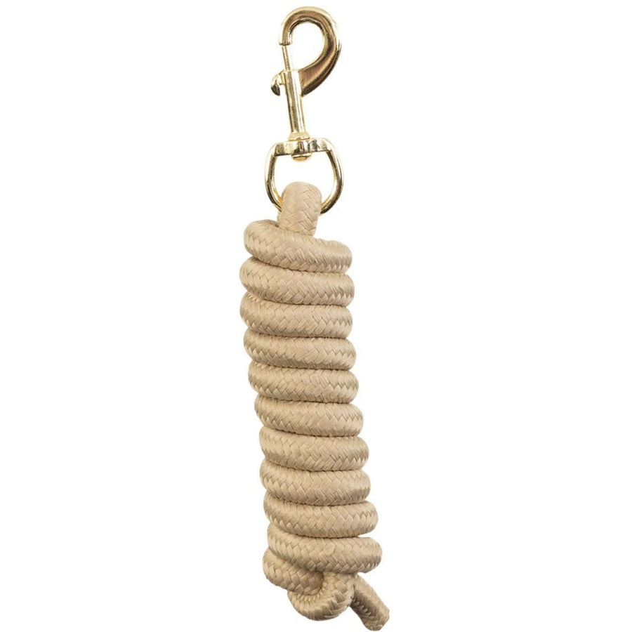 BR Lead Rope Brass Snap Hook Doeskin