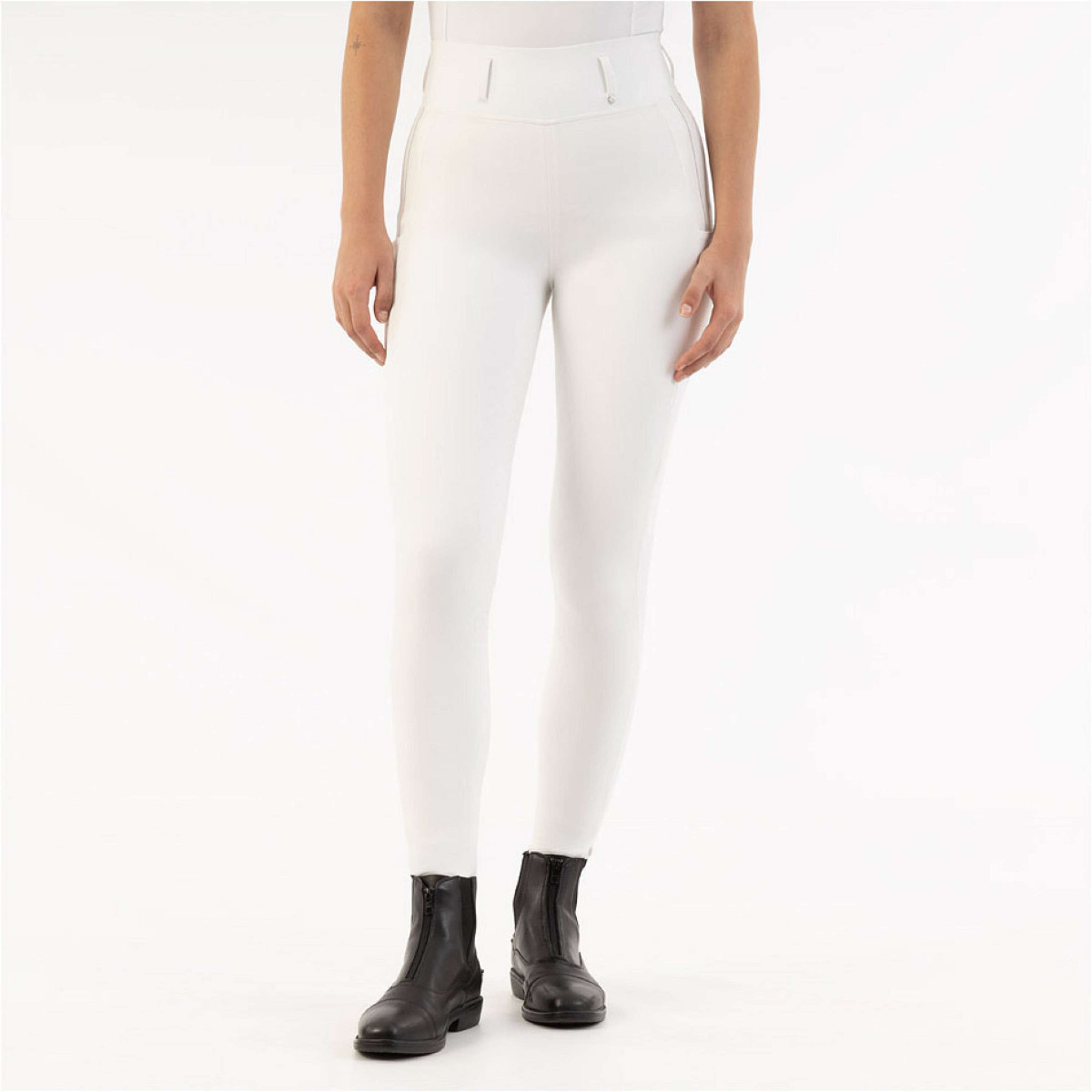 BR Riding Legging Kelly Full Grip Lucent White