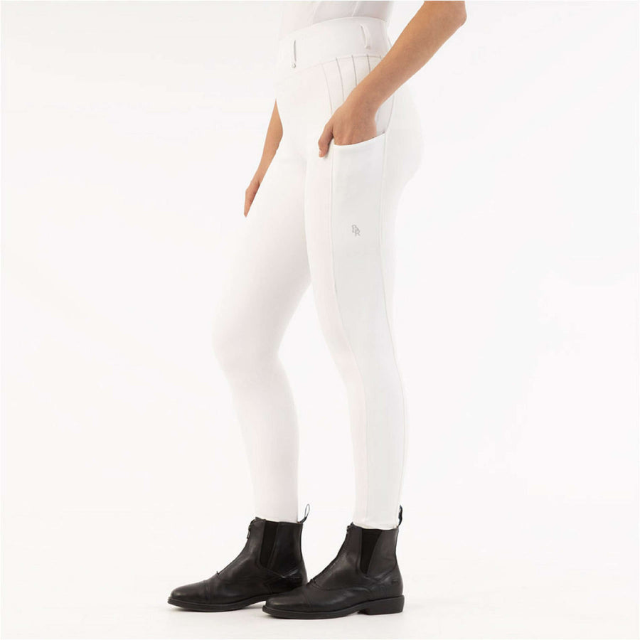 BR Riding Legging Kelly Full Grip Lucent White