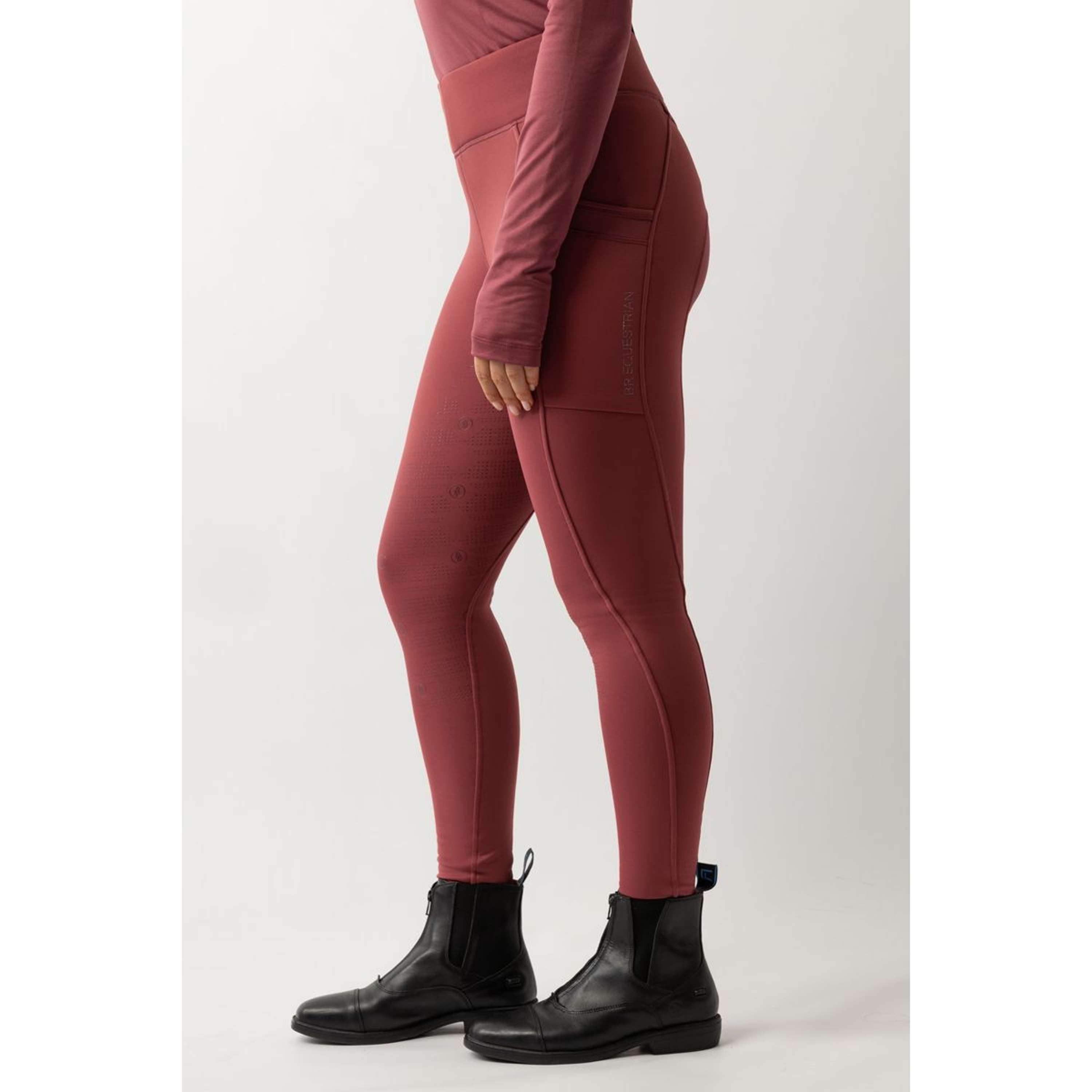 BR Riding Legging Lelie Full Grip Ladies Maroon