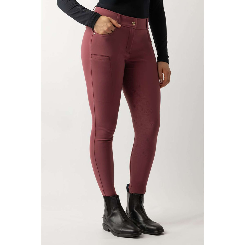 BR Riding Legging Lendsey Full Grip Ladies Maroon