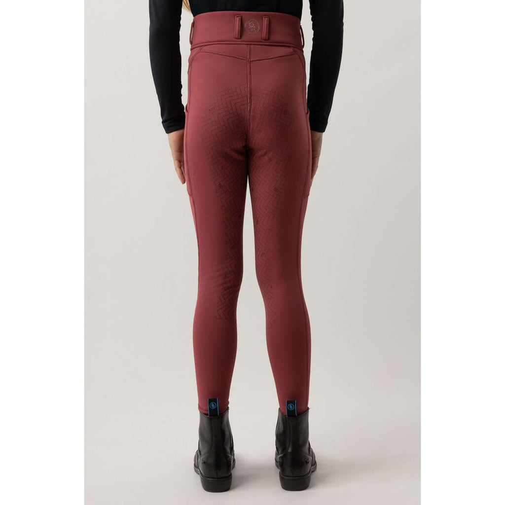 BR Riding Legging Eevolv Lenny Full Grip Children Maroon