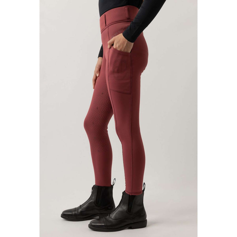 BR Riding Legging Eevolv Lenny Full Grip Children Maroon