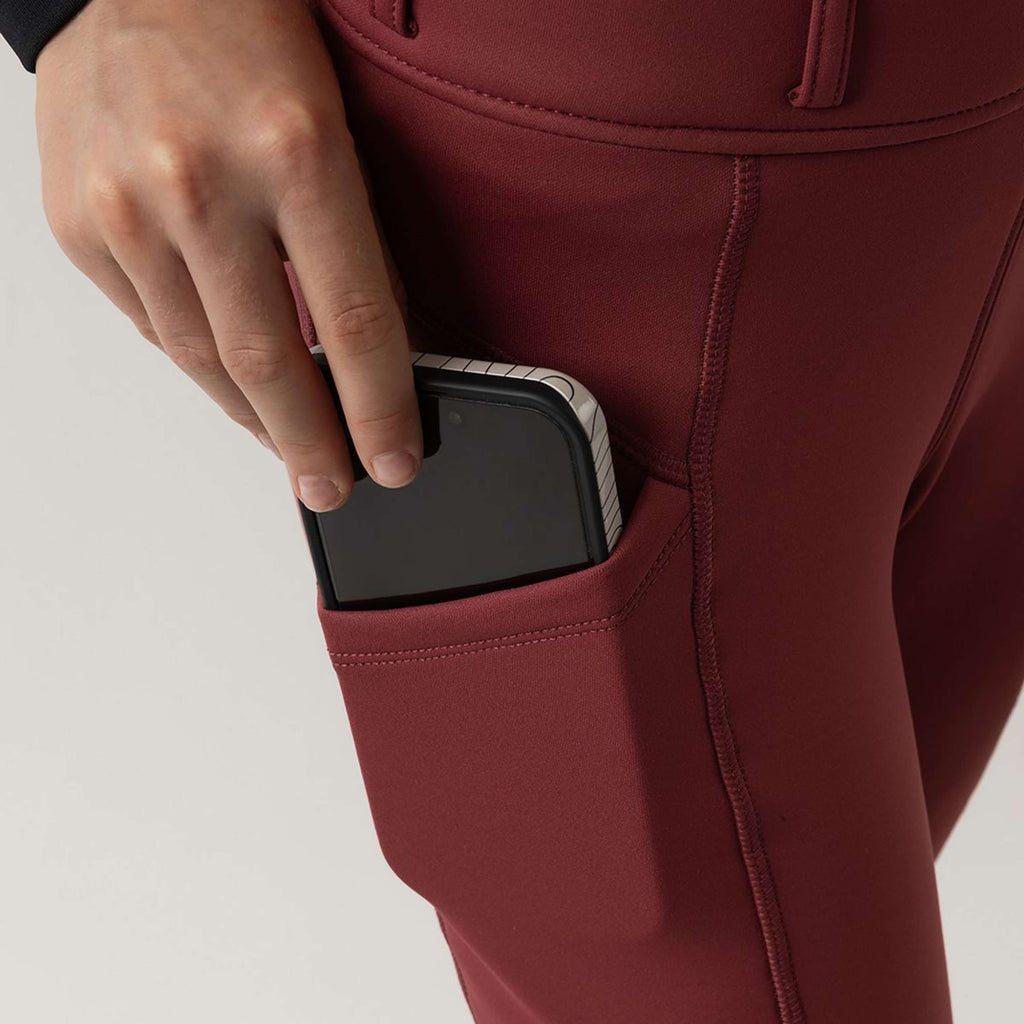 BR Riding Legging Eevolv Lenny Full Grip Children Maroon
