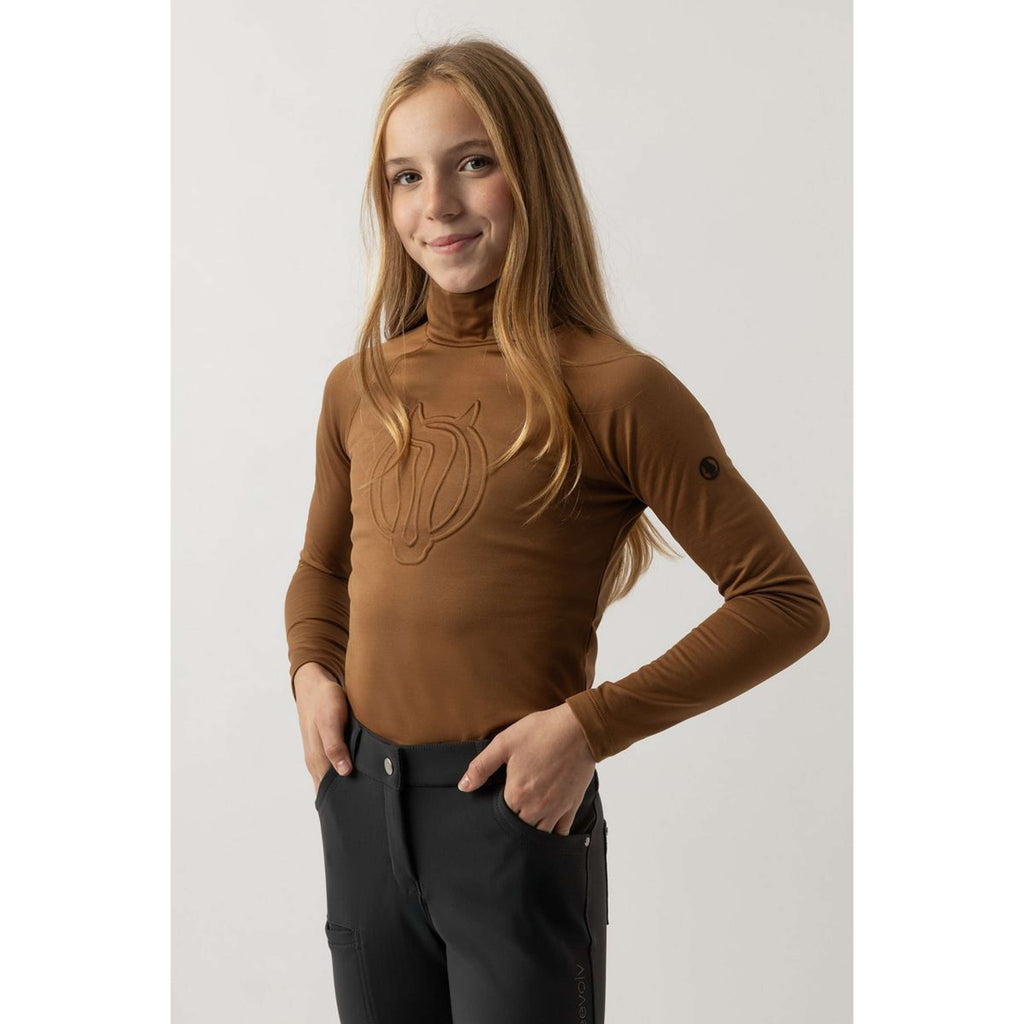 BR Turtleneck Sweater Eevolv Linn Children Cognac Ochre
