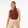 BR Polo Shirt Kiki Sleeveless New Maroon