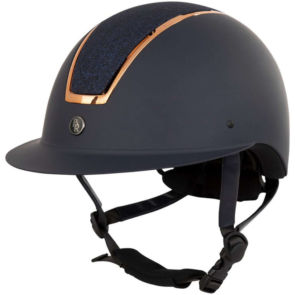 BR Riding Cap Omega Painted Glitter Navy/Rose