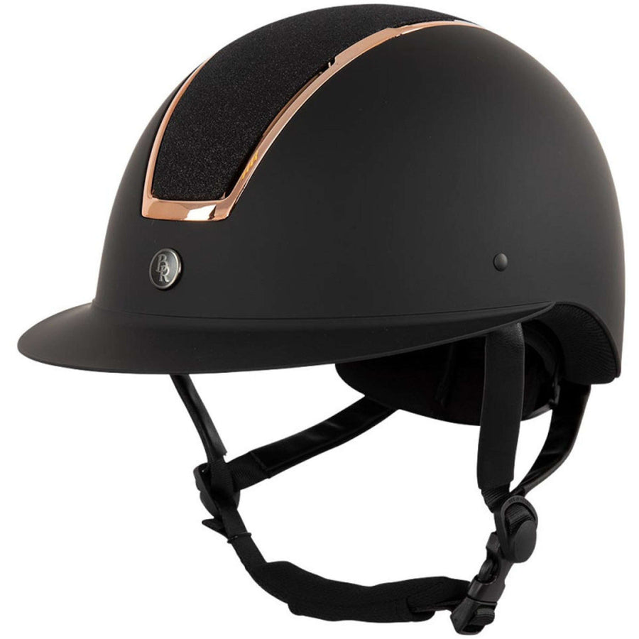 BR Riding Cap Omega Painted Glitter Black/Rose