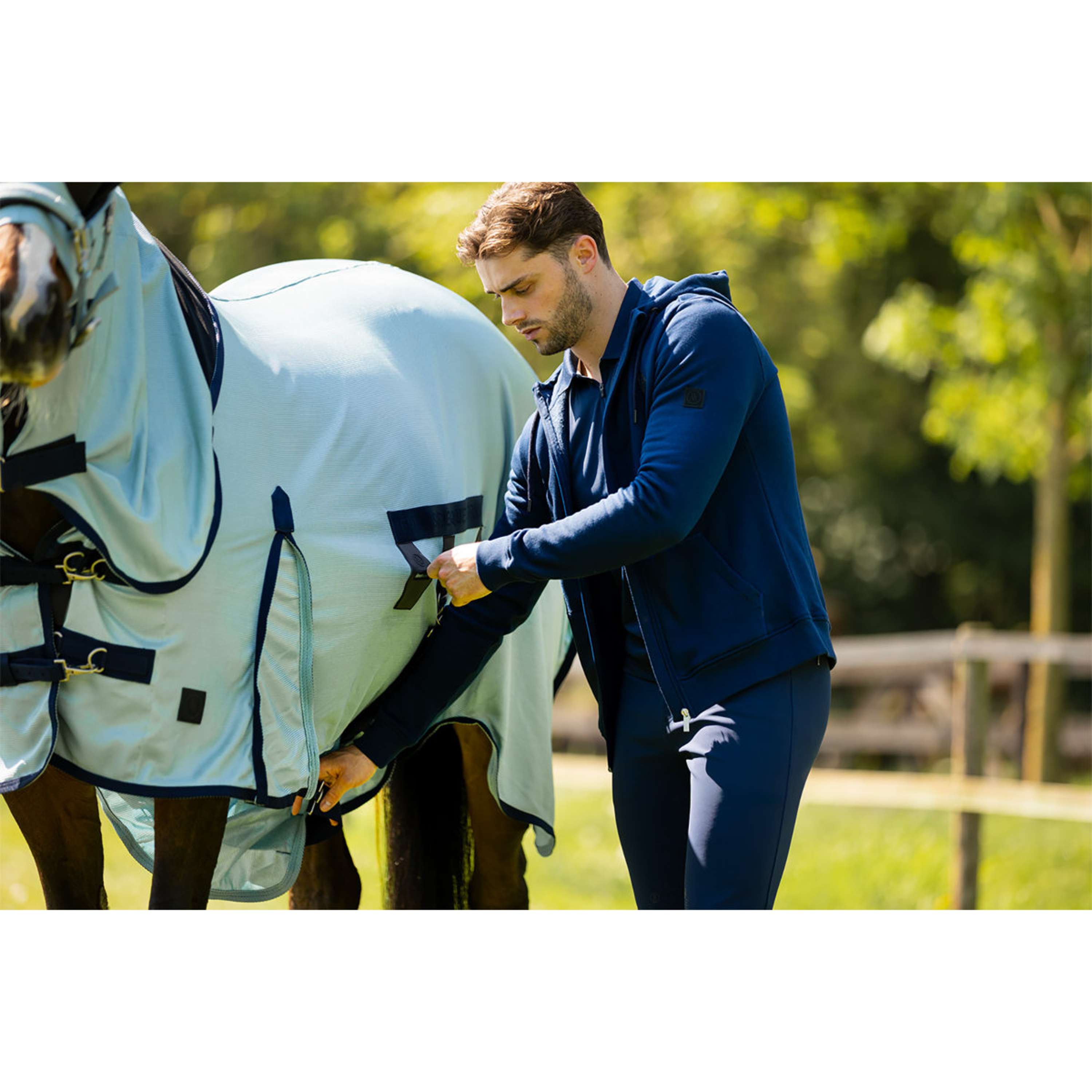 BR Fly Rug SS26 with a Fixed Hood Tourmaline