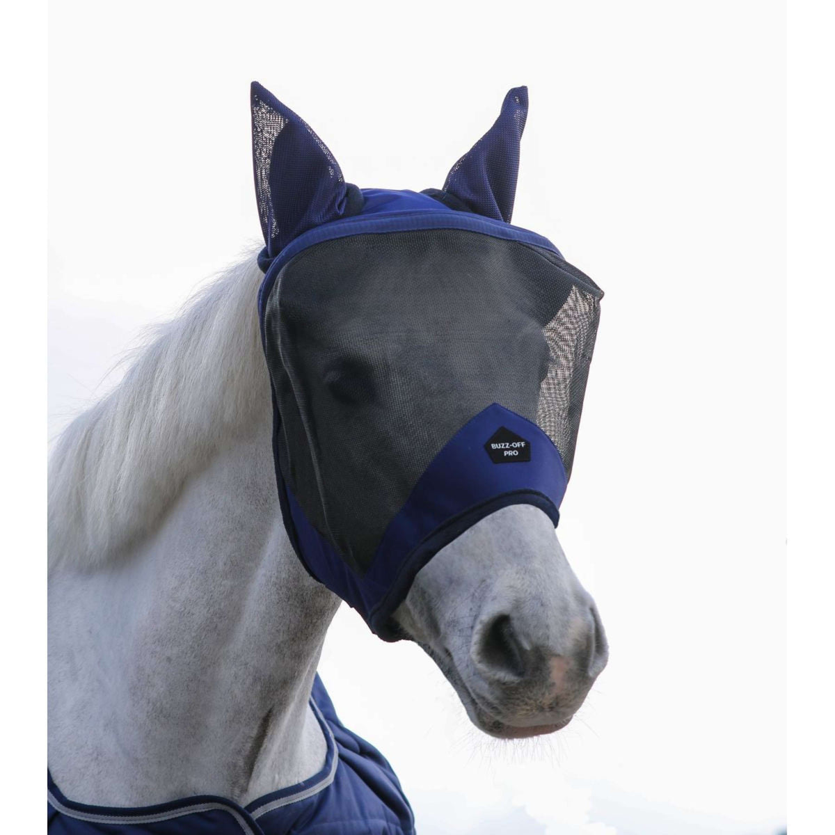 Bucas Fly Mask Buzz-Off Pro Navy