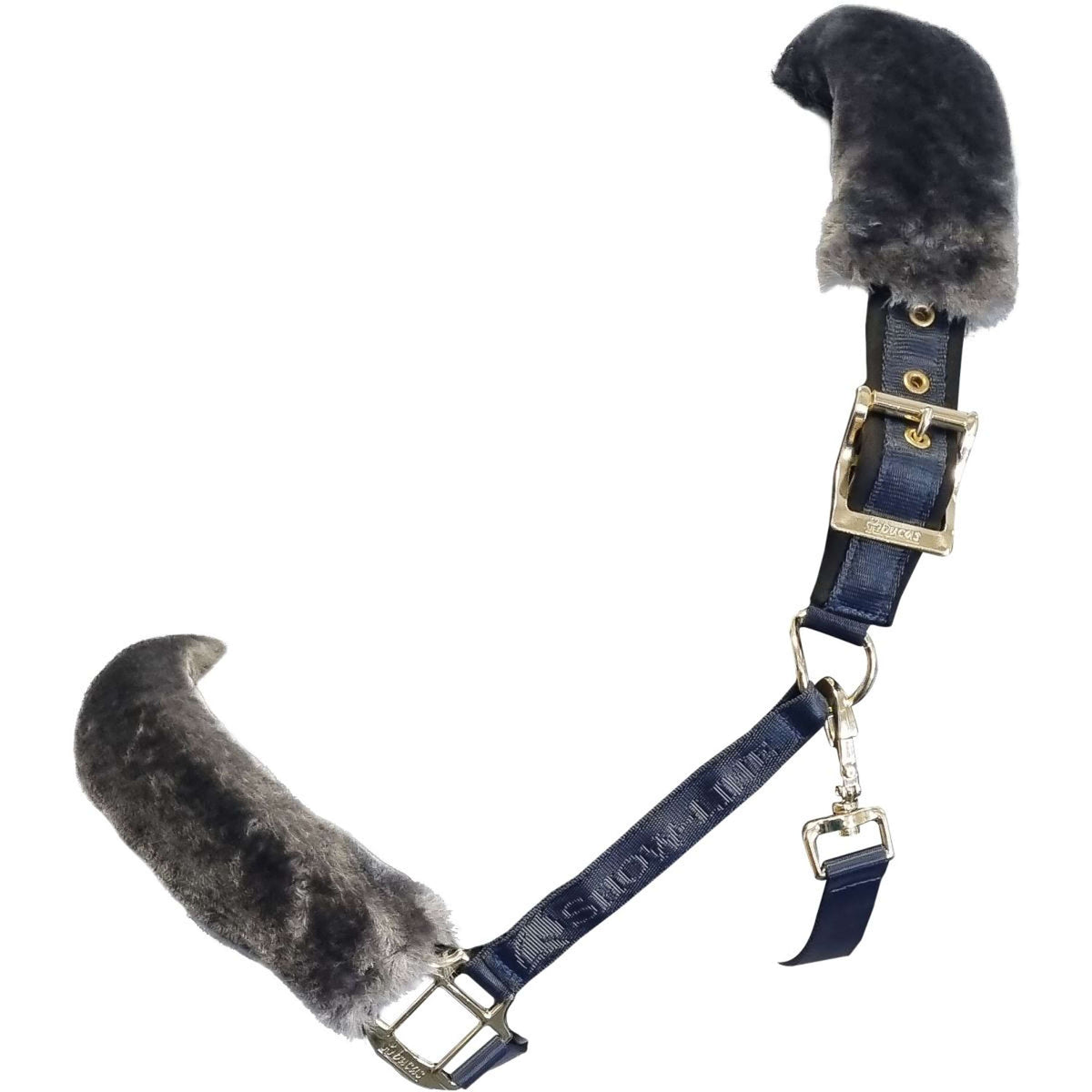 Bucas Halter Show-Line Navy/Grey