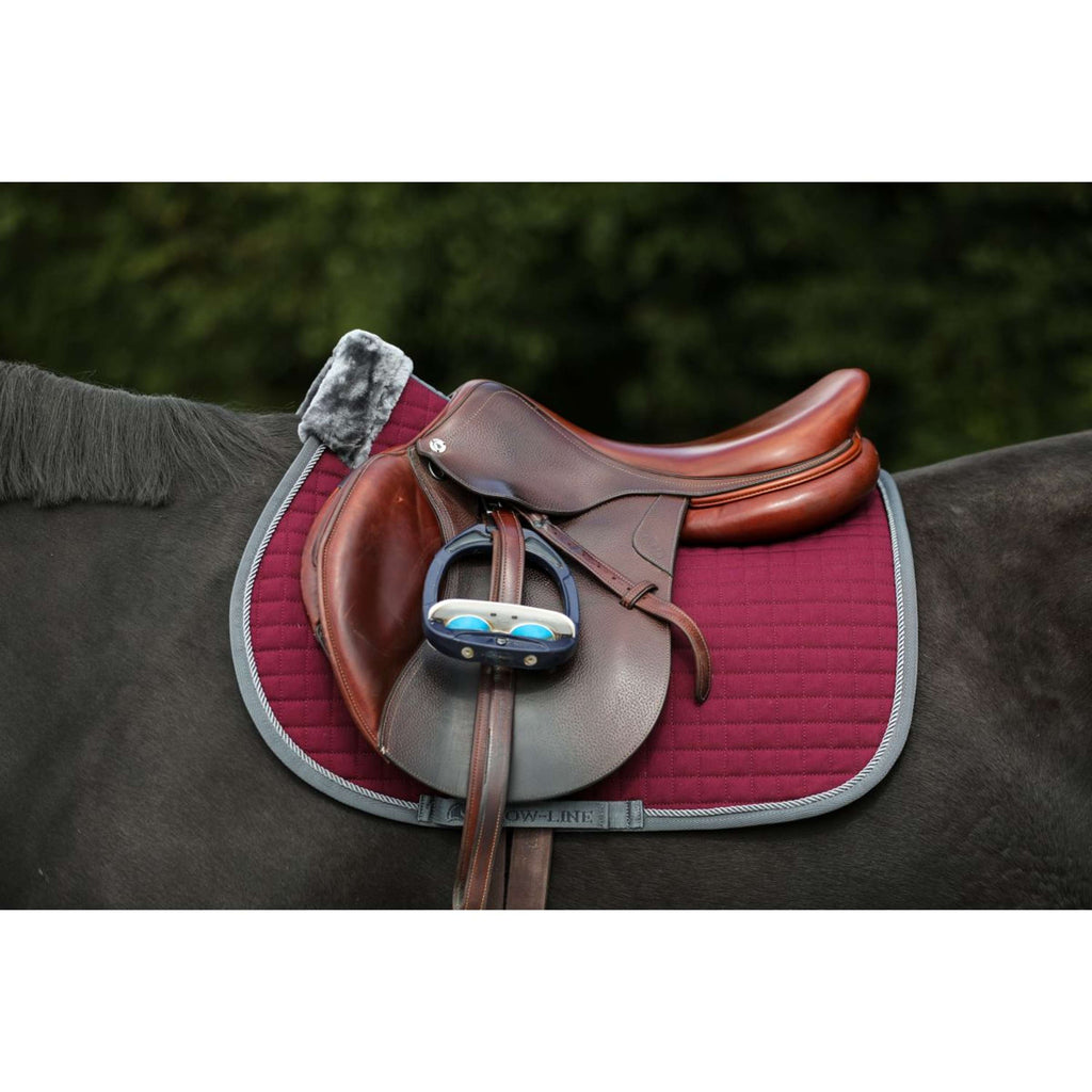Bucas Saddlepad Show-Line Jumping Burgundy
