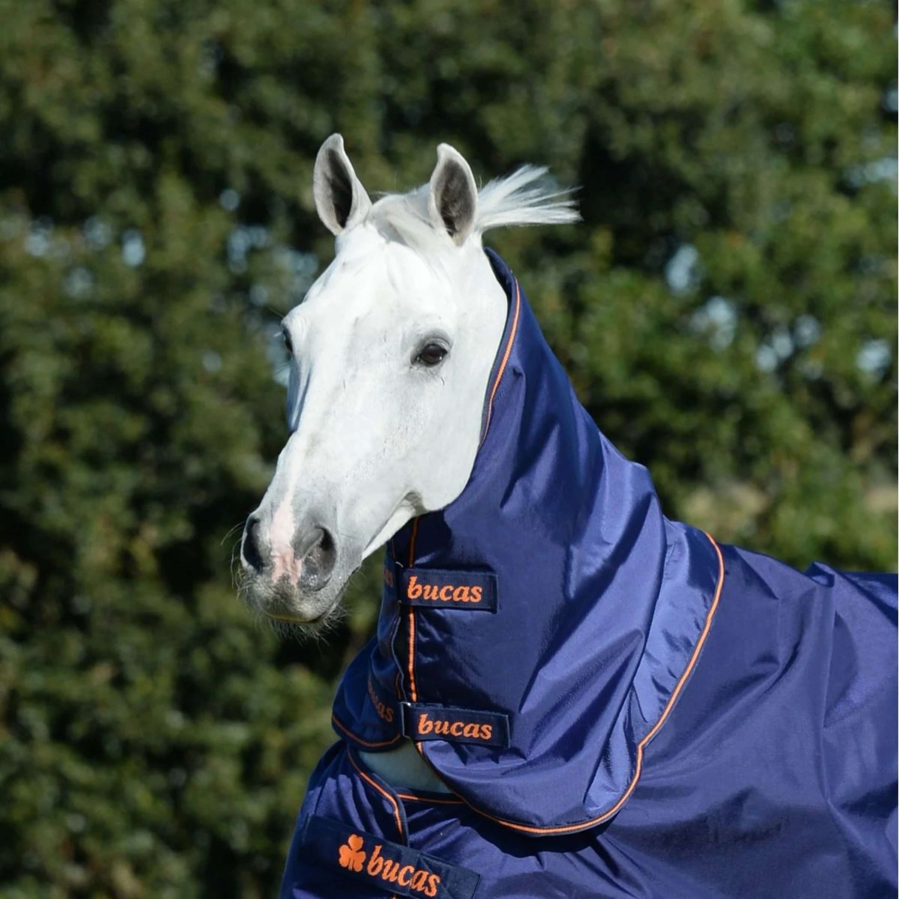 Bucas Therapy Turnout Neck Navy/Orange