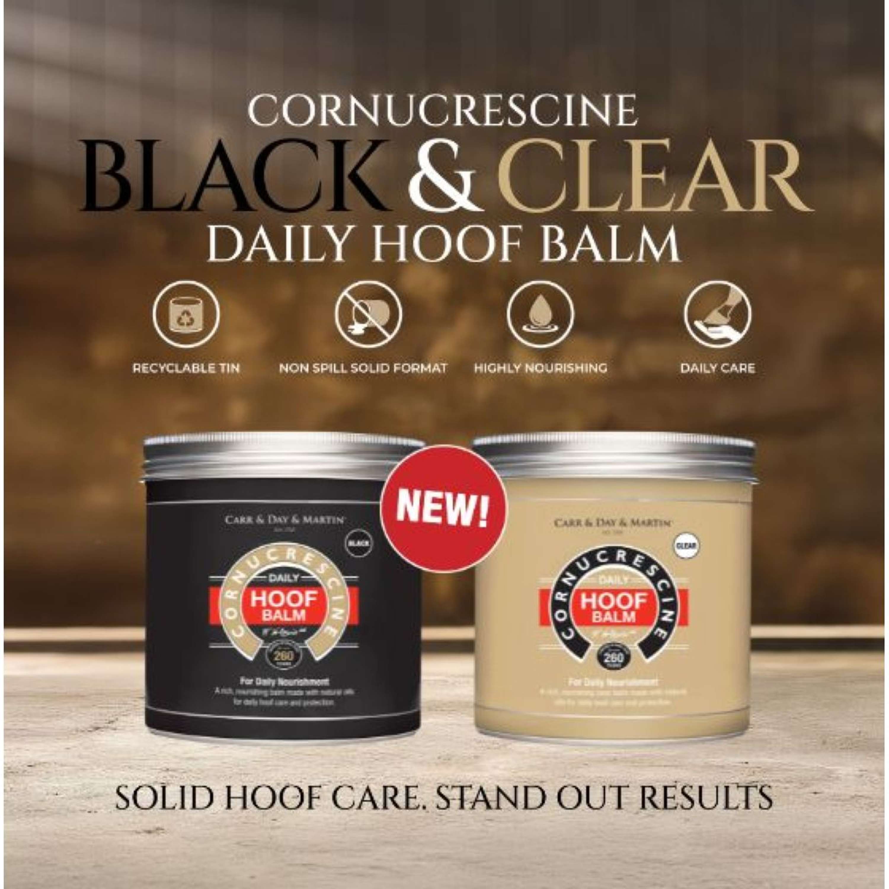 Carr & Day & Martin Cornucrescine Hoof Balm Black