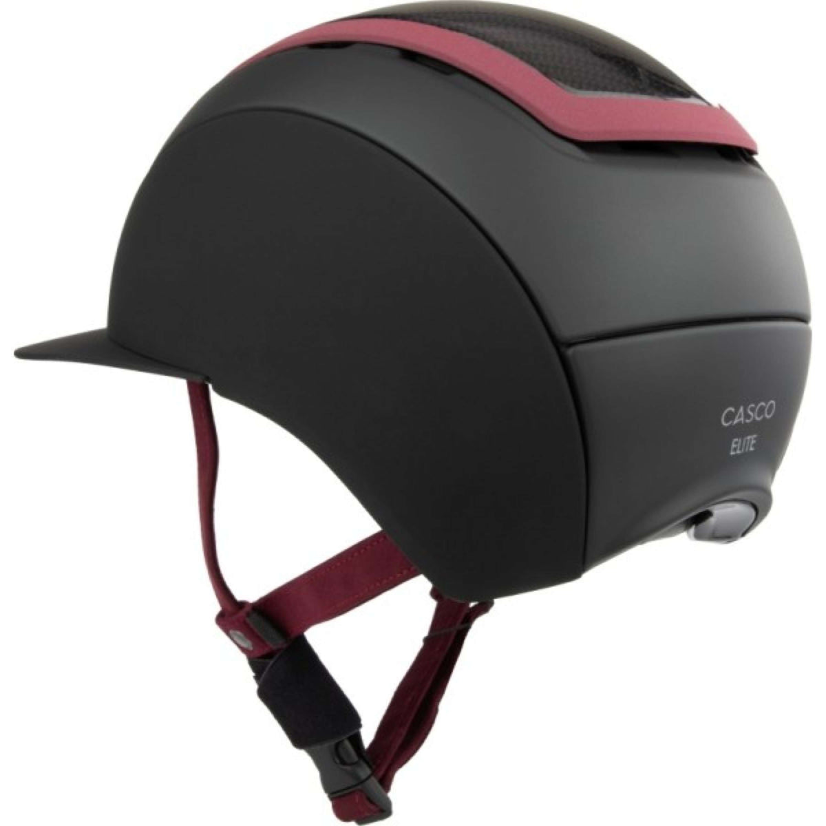Casco Cap Elite Carbon Burgundy