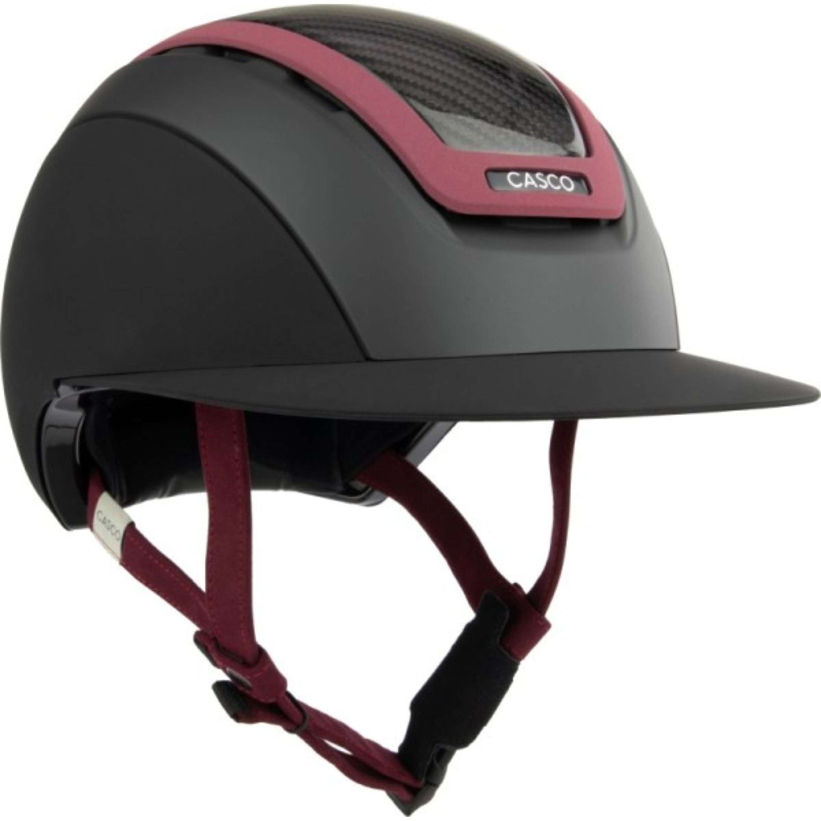 Casco Cap Elite Carbon Burgundy