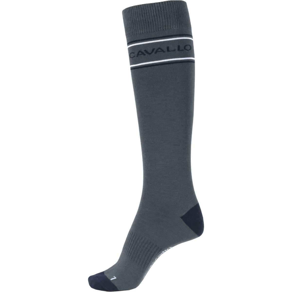 Cavallo Socks CavalSyke Stripe Logo Silver Pine