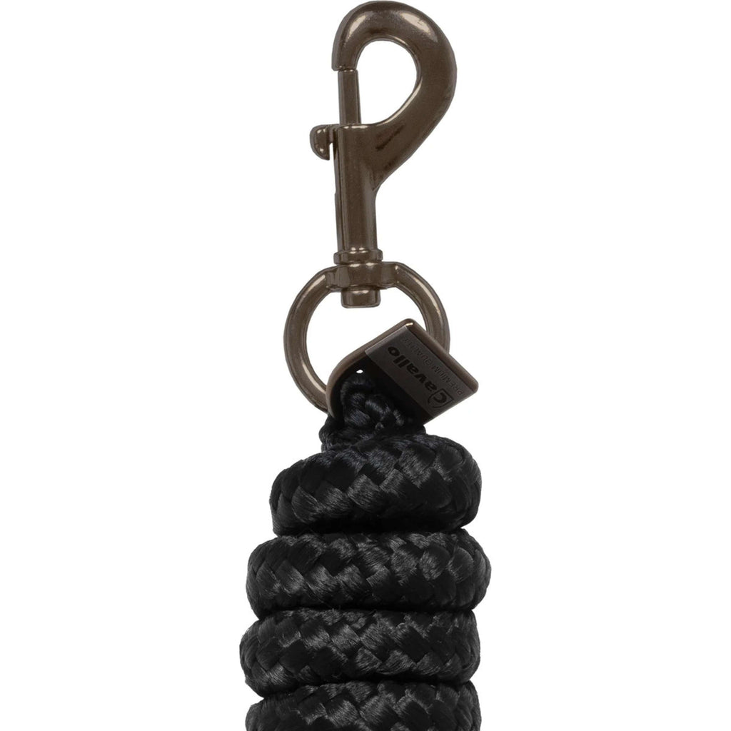Cavallo Lead Rope Cavalleou with Carabiner Black
