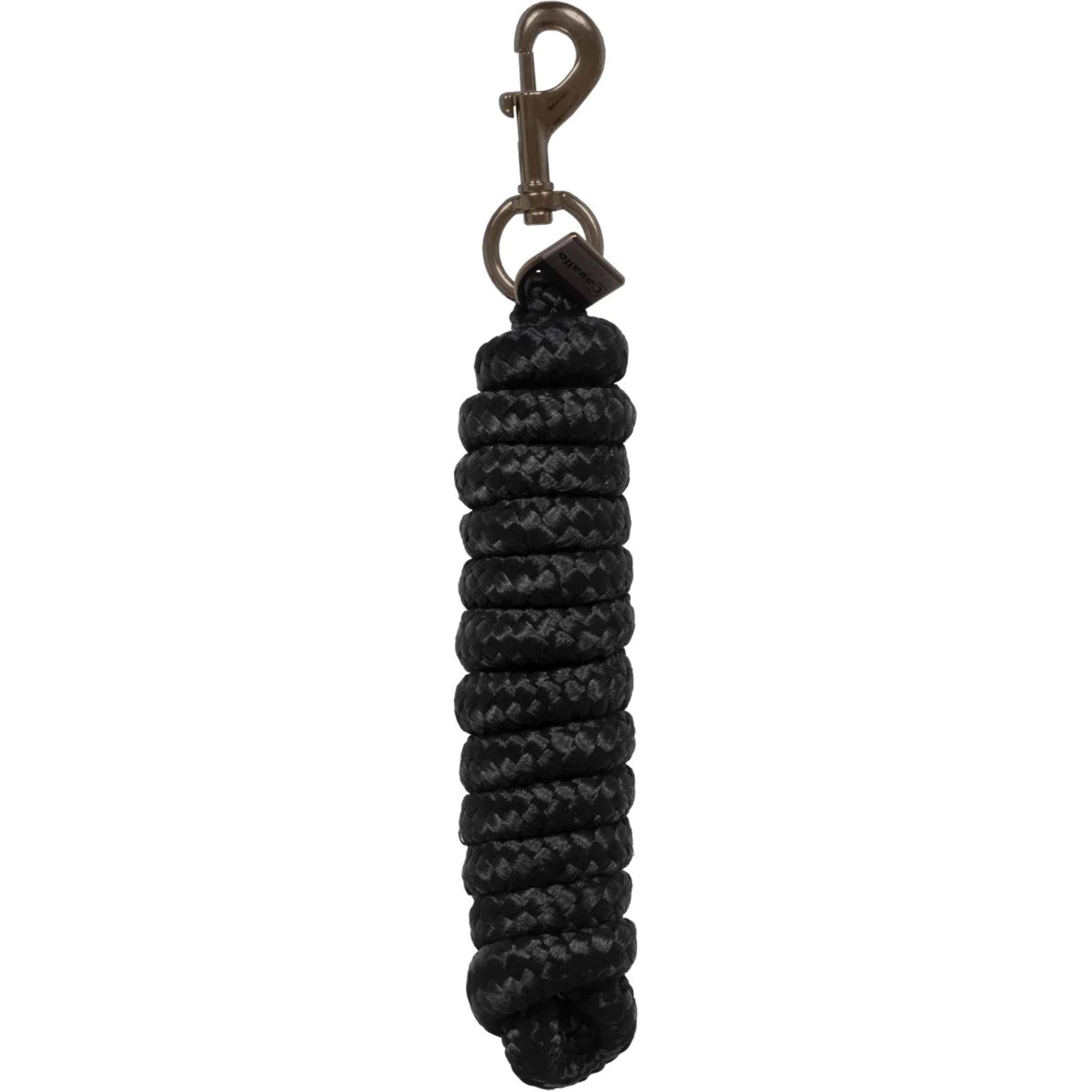 Cavallo Lead Rope Cavalleou with Carabiner Black