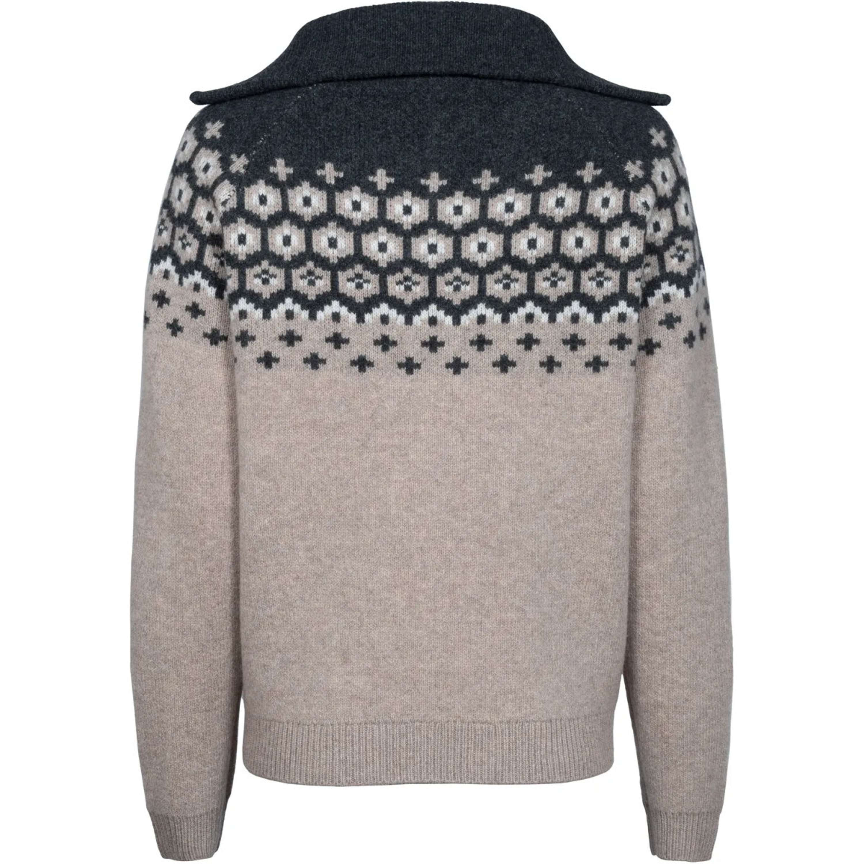 Cavallo Pullover Cavalleara with Zipper Peanut