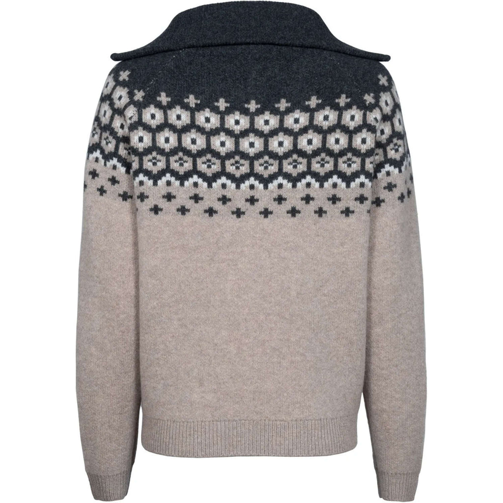 Cavallo Pullover Cavalleara with Zipper Peanut