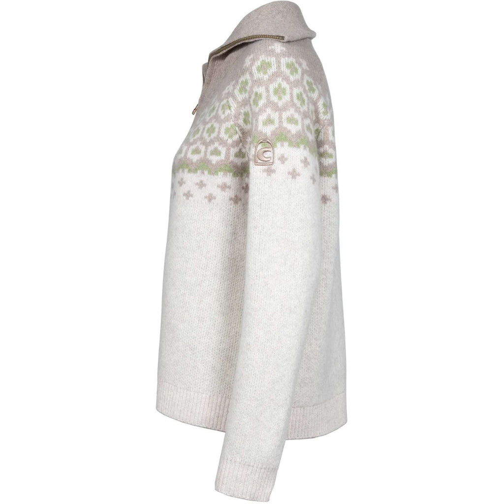Cavallo Pullover Cavalleara with Zipper Vanilla