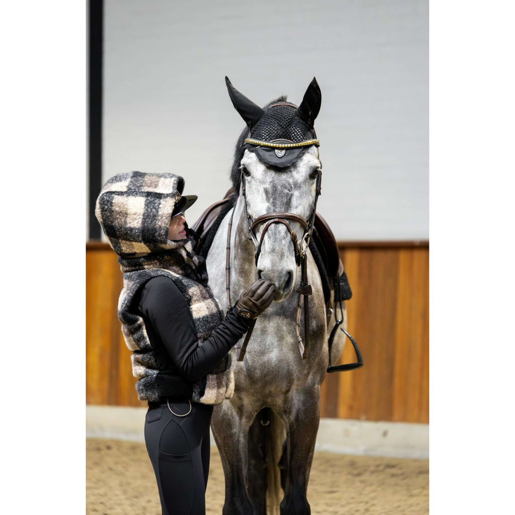 Cavallo Ear Bonnet Cavalliza Black