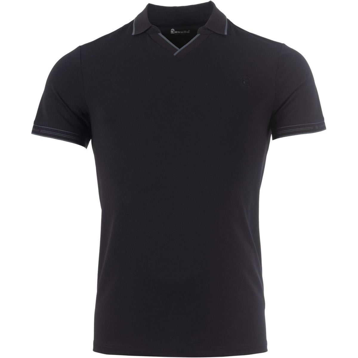 Cavallo Poloshirt Caval Pique Men Black