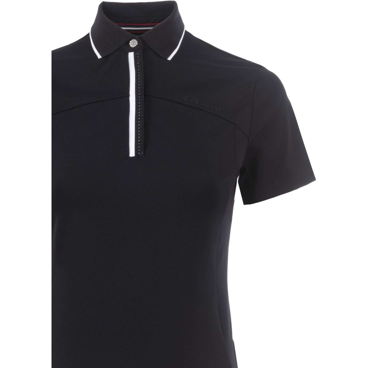 Cavallo Poloshirt Caval Pique Black