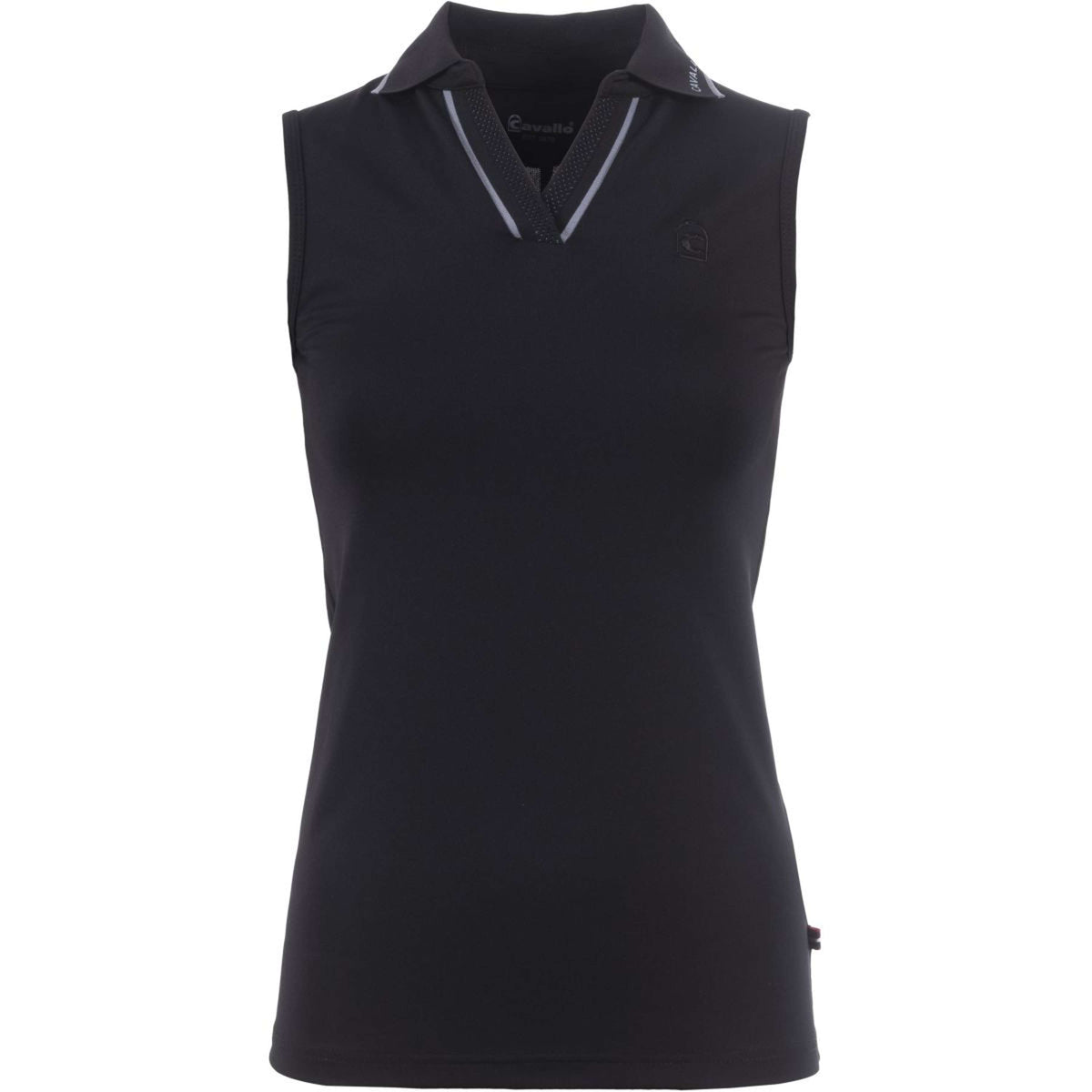 Cavallo Poloshirt Caval Sleeveless Black