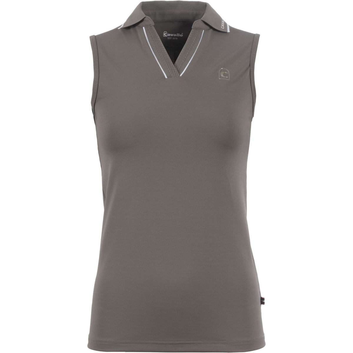 Cavallo Poloshirt Caval Sleeveless Sepia Olive